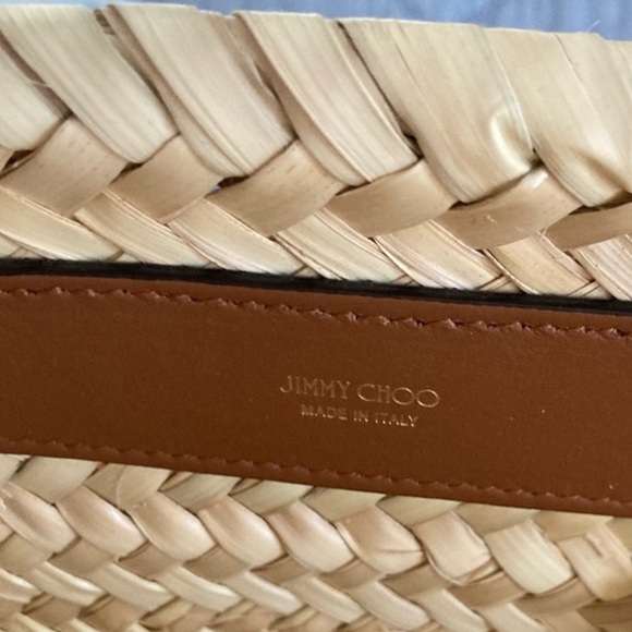 Authentic Jimmy Choo Beach Basket Tote Bag - Picture 5 of 5